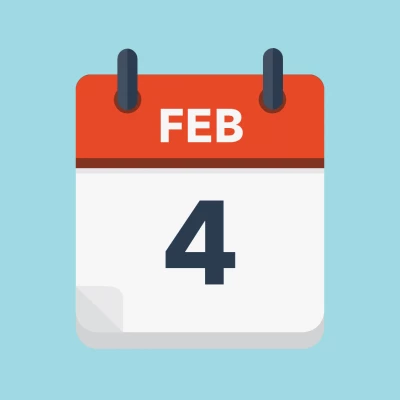 Calendar icon showing 4th February